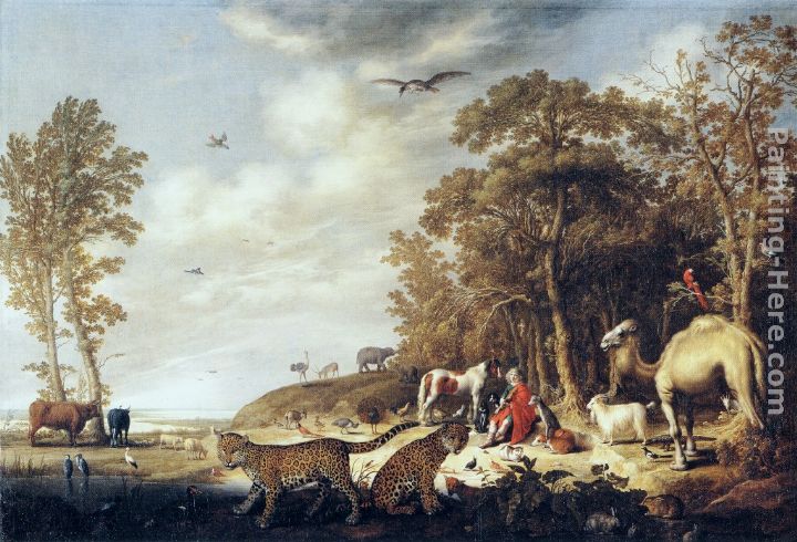 Orpheus with Animals in a Landscape painting - Aelbert Cuyp Orpheus with Animals in a Landscape art painting